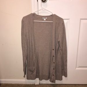 Tan cardigan
